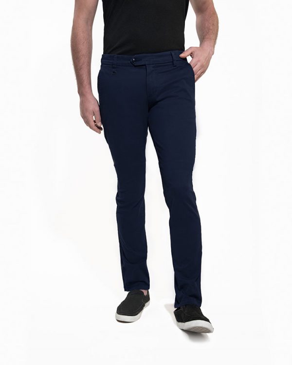 pantalón chino azul